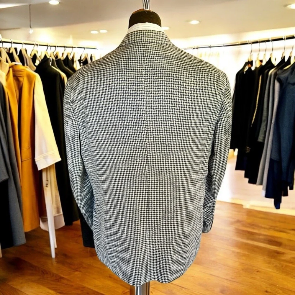 Blue and Silver Sport Coat with Wide Lapels and Classic Fit☑️VEN32